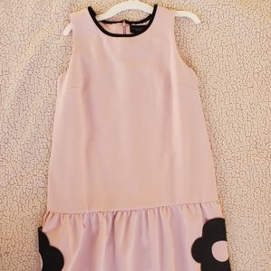 Victoria Beckham for Target Girls XL, Pink Dress with 2 black flowers, used